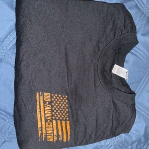 Charcoal Long Sleeve with Orange Craig Morgan Graphic